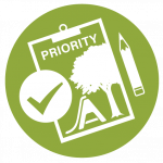 icon of a priority registration clipboard