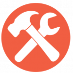 Icon of a hammer