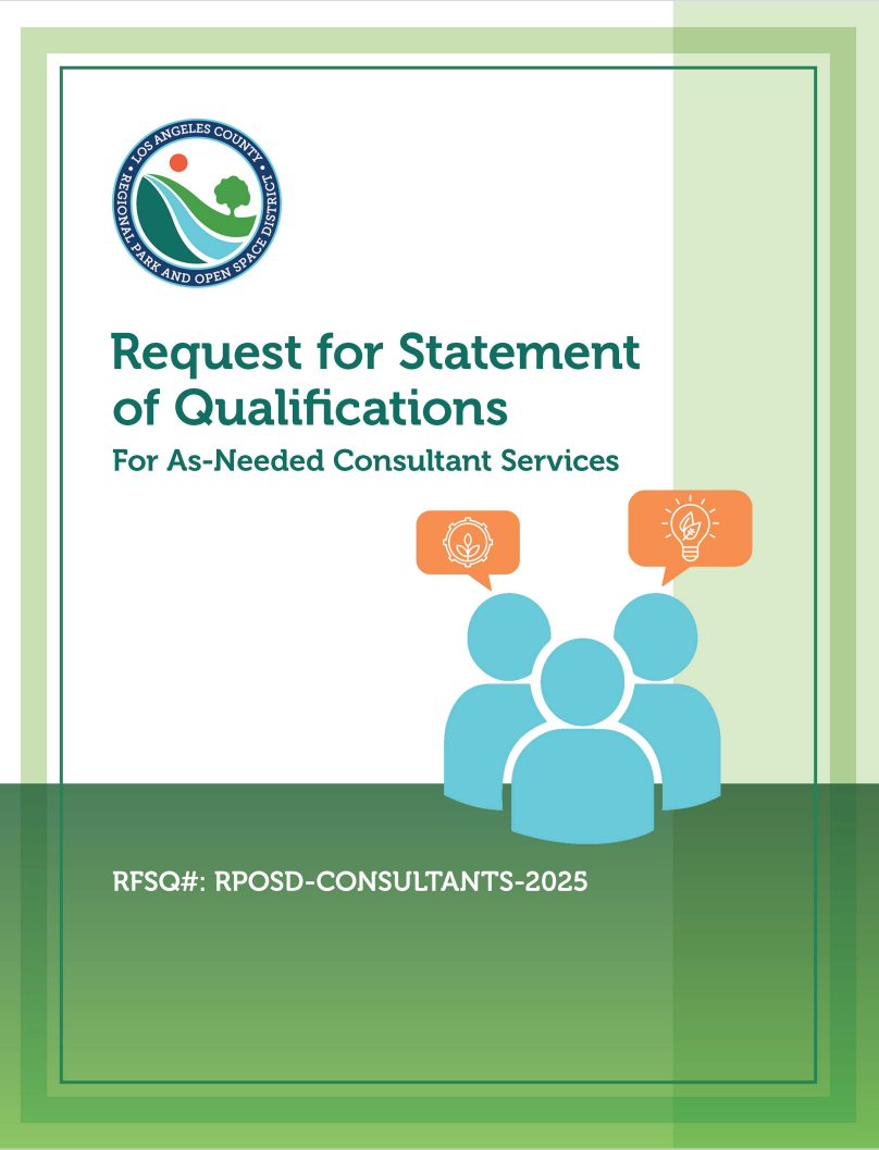 Cover of RPOSD's Request for Statement of Qualifications for As-Needed Consultant Services